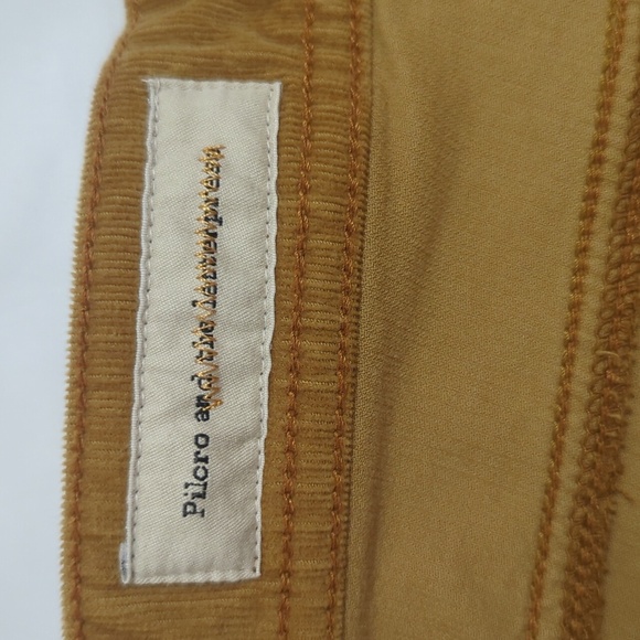 Anthropologie Pilcro & The Letterpress Corduroy Pants, Color Yellow Size 26 - Picture 10 of 15